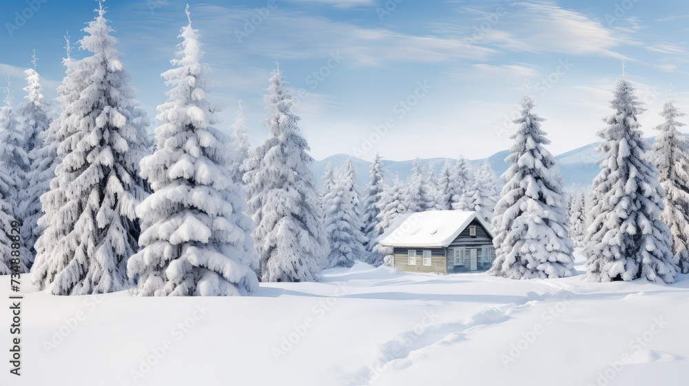 Obraz premium year free holiday card