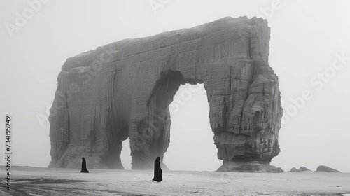 Saudi Arabia's famous elephant rock photo