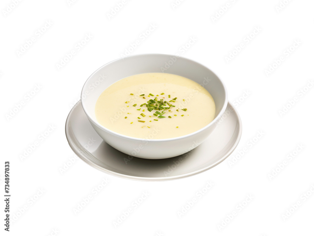 a bowl of soup on a plate a bowl of soup on a plate