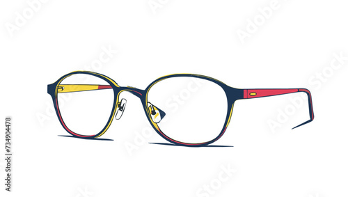 vector de unas gafas