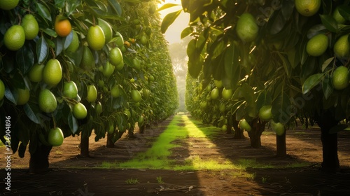 tree avocado farm photo