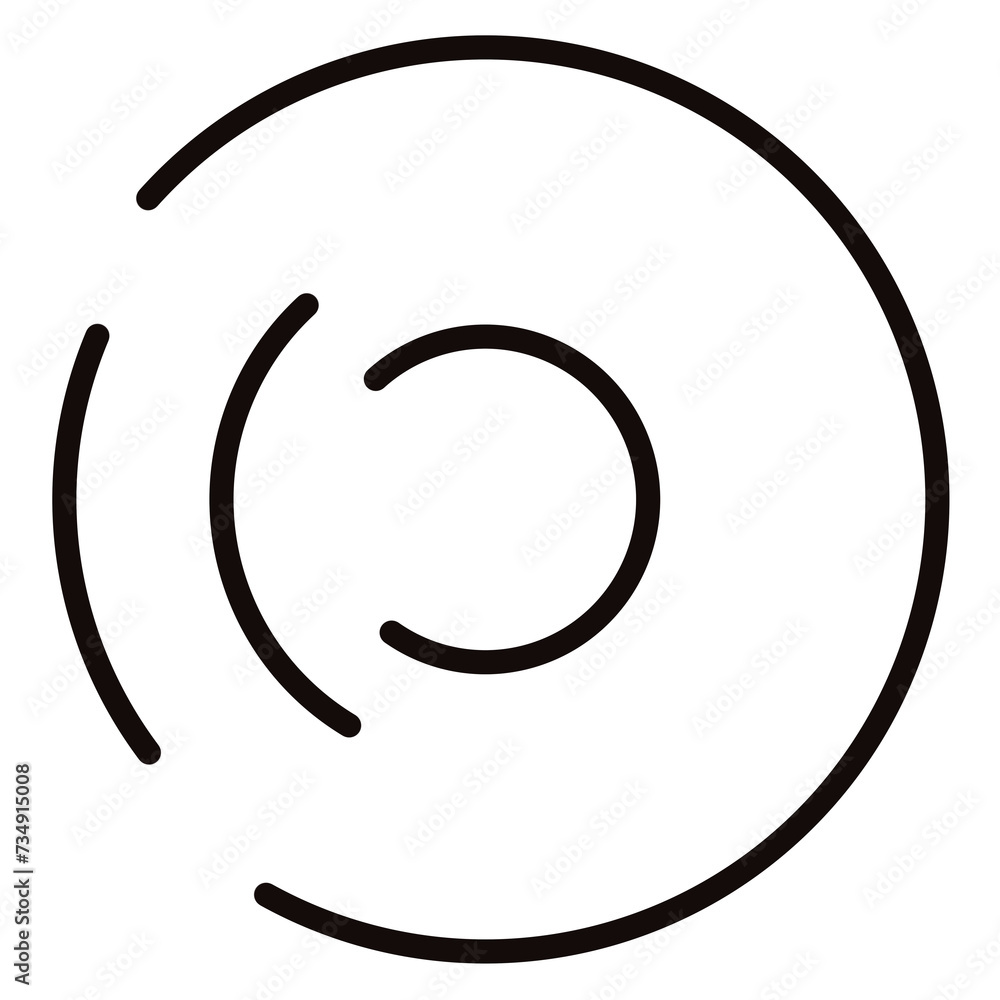 illustration of a symbol of a circle illustration of a symbol of a circle