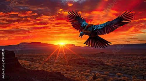 sky phoenix sunrise © PikePicture