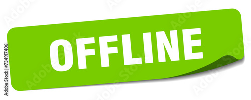 offline sticker. offline label