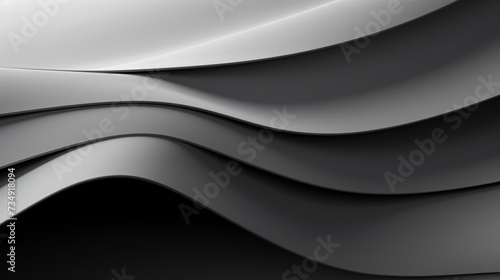 Abstract gray lines background, 3D rendering.