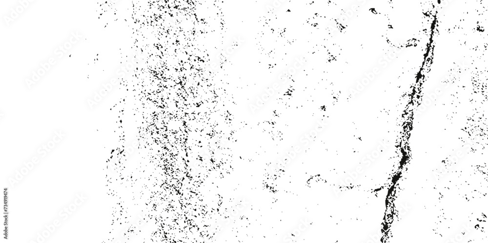 Obraz premium Dust overlay distress grungy effect paint. Black and white grunge seamless texture. Dust and scratches grain texture on white and black background. 