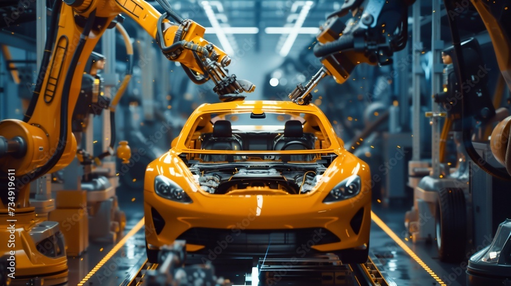 Robotic Automation on the Car Production Line. Generative ai