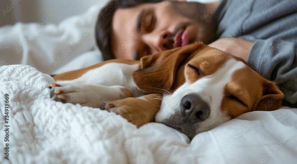 Peaceful Nap with a Faithful Companion. Generative ai Peaceful Nap with a Faithful Companion. Generative ai