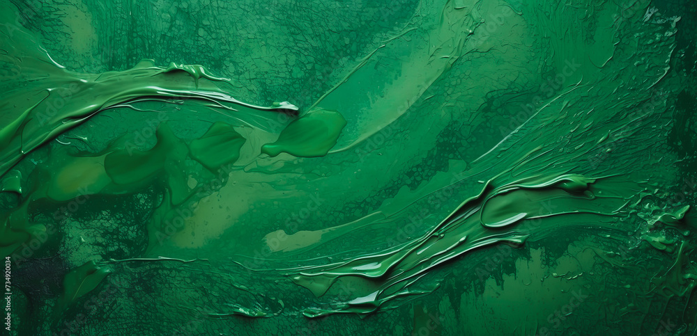 abstract green paint background with texture, Scraped green background, Green Christmas background texture, old vintage textured holiday paper or wallpaper with painted elegant gree