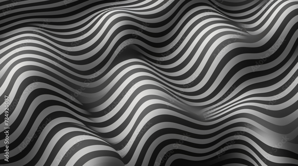 Abstract vector background of waves. 3D optical