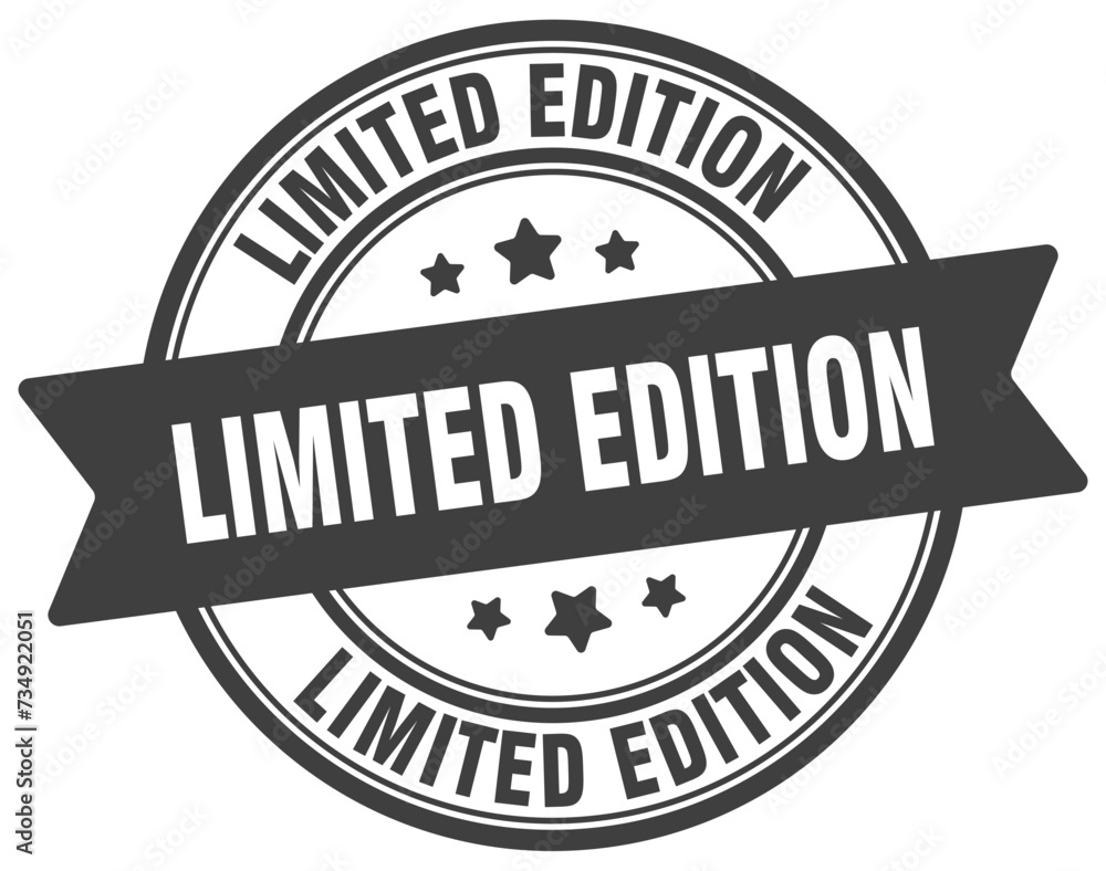 Obraz premium limited edition stamp. limited edition label on transparent background. round sign