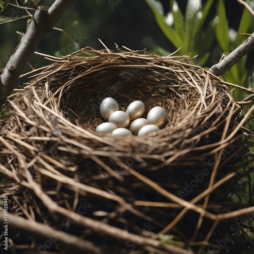 Empty bird nest