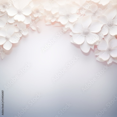 white floral background for your text