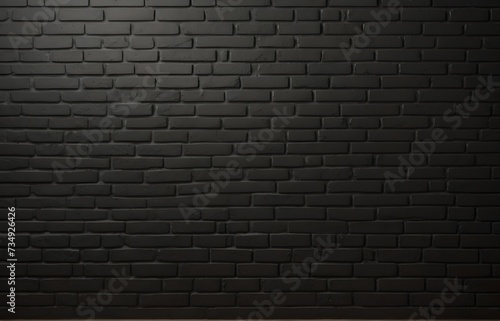 black brick wall dark background