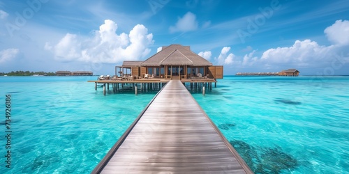 Experience Ultimate Luxury: Stay In A Breathtaking Water Villa In The Enchanting Maldives With Unparalleled Views Of Crystal Clear Waters © Anastasiia