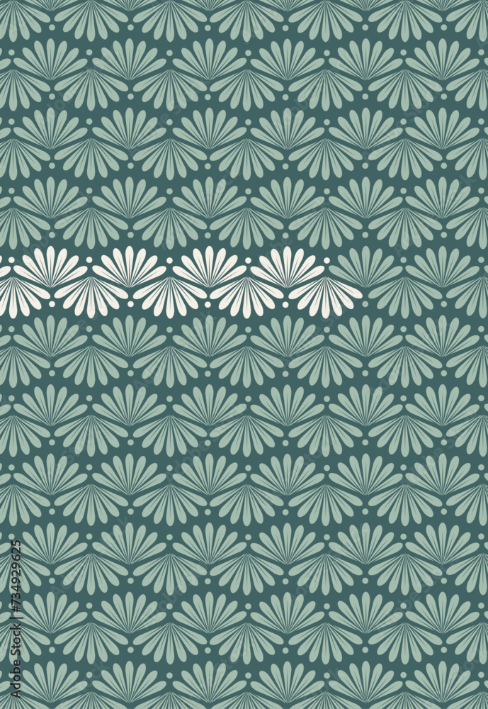 smooth pattern with pitched green leaves smooth pattern with pitched green leaves