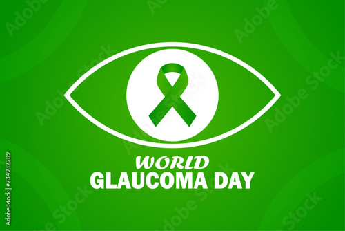 World Glaucoma Day Vector Template Design Illustration. Suitable for greeting card, poster and banner