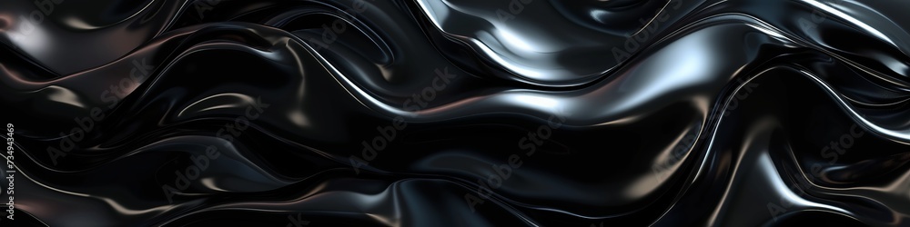 Dark, lustrous obsidian wall in 3D, with a reflective surface and edged contours, hinting at unseen mysteries within. Dark, lustrous obsidian wall in 3D, with a reflective surface and edged contours, hinting at unseen mysteries within.