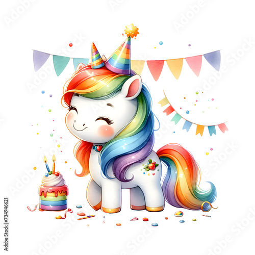 Rainbow Unicorn Birthday Pa...