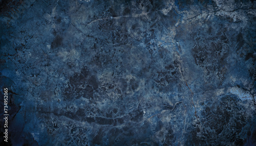 Abstract dark blue black marbled wall texture backdrop or rusty concrete wall. Dirty stone background texture, old grime grunge design. Old marbled material surface backdrop. Old marbled material © Uuganbayar