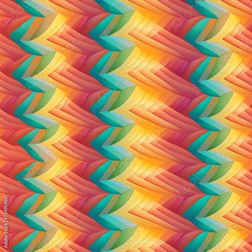 a seamless colorful pattern with a rainbow of colors , generated by AI