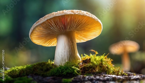 abstract background macro image of colors mushroom. 