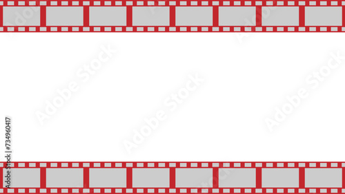 フィルムのフレーム 赤