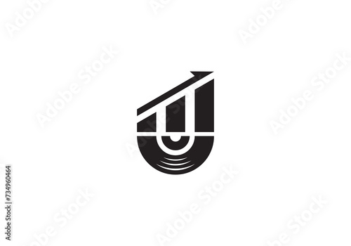 simple music and graphic financial logo design symbol template © priyo