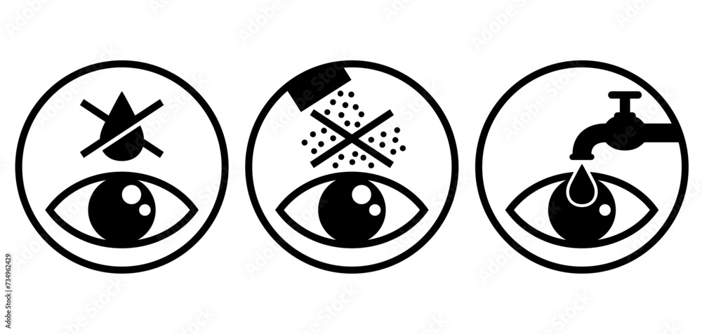 Obraz premium Keep Away from Eyes, if gets - rinse thoroughly