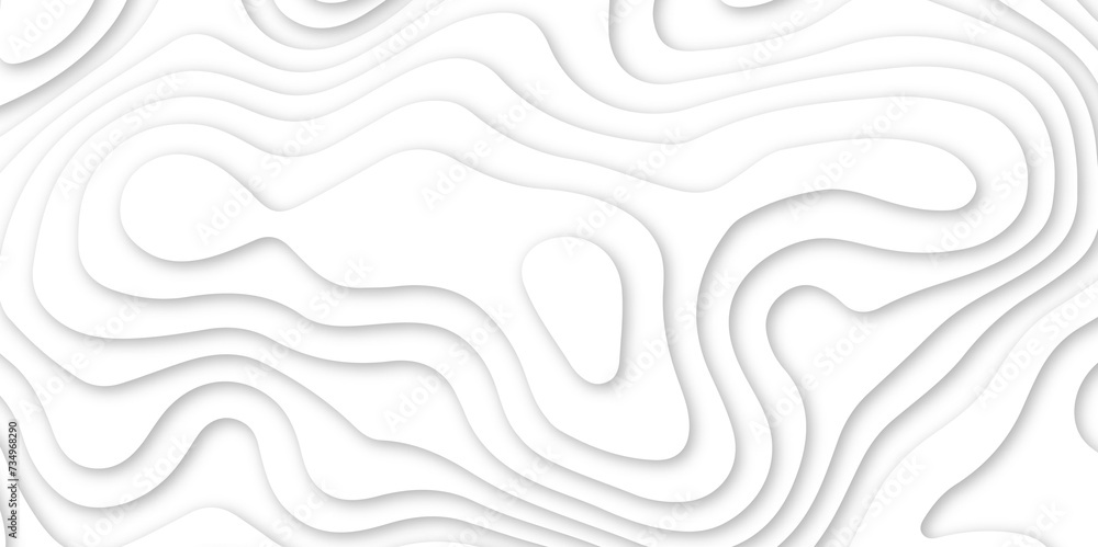 Abstract white wavy line 3d paper cut white background. abstract white background with smooth wavy layers. silver grid map line topography mount contour map . Abstract white wavy line 3d paper cut white background. abstract white background with smooth wavy layers. silver grid map line topography mount contour map .