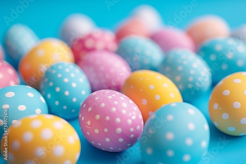 A bright and cheery Easter egg background.