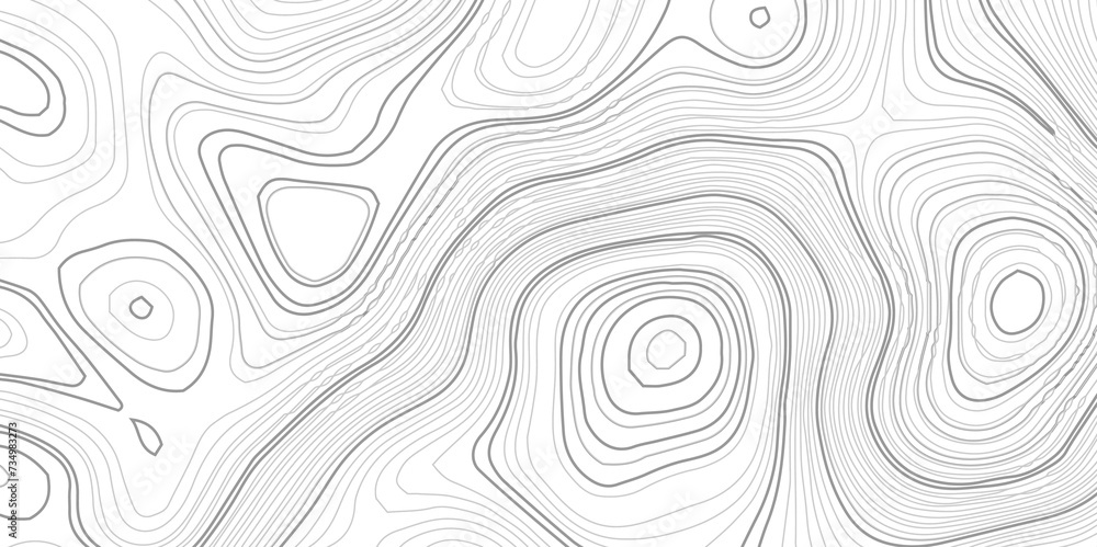 Topographic wave and curve line contour map background. Abstract wavy topographic map and curved lines background. Abstract geographic wave grid line map.