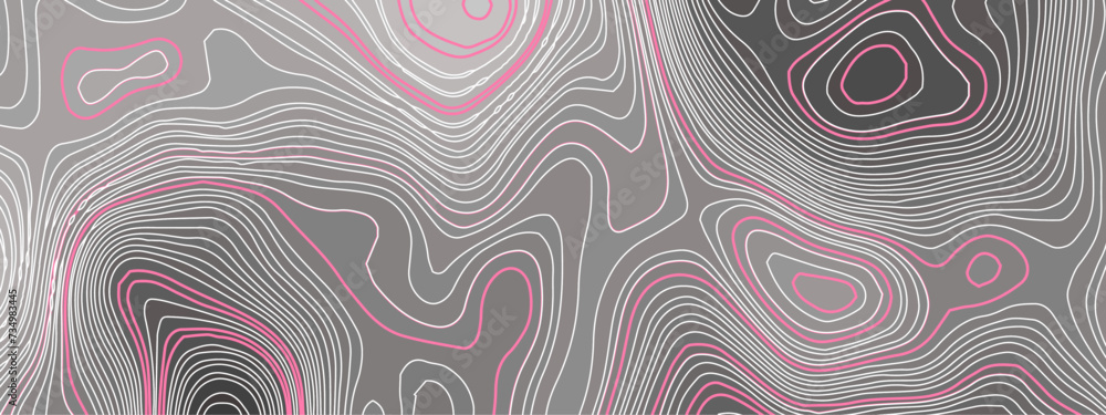 Abstract wave curved lines topographic contours map background. Abstract geographic wavy and curve grid lines map background. Abstract wave curved lines topographic contours map background. Abstract geographic wavy and curve grid lines map background.