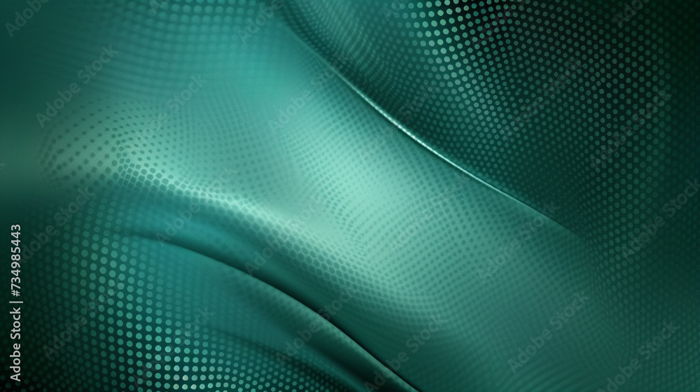 Teal color background made of halftone dots and curved lines Teal color background made of halftone dots and curved lines