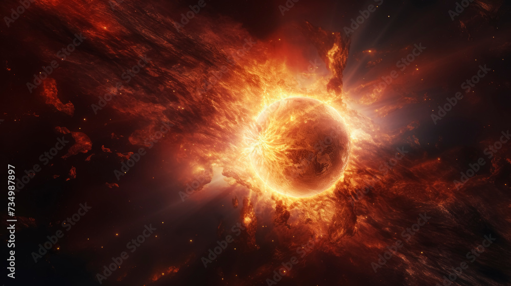 Dramatic Solar Flare Eruption from Sun