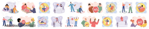 Social relationship vector illustration. The social relationship metaphor illustrates interconnectedness humanity Multiethnic communities embrace diversity and promote inclusivity Companionship