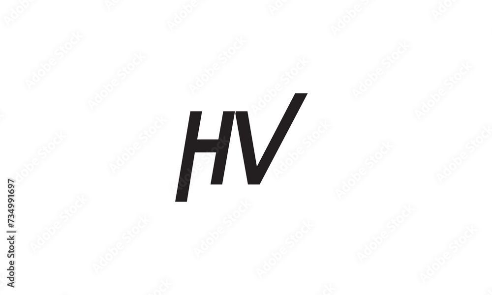 HV, VH , V , H , Abstract Letters Logo Monogram HV, VH , V , H , Abstract Letters Logo Monogram