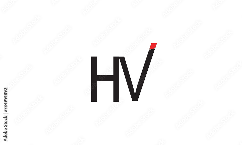 HV, VH , V , H , Abstract Letters Logo Monogram HV, VH , V , H , Abstract Letters Logo Monogram
