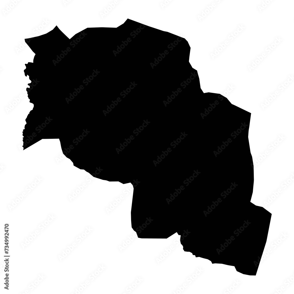 Chari Baguirmi Region map, administrative division of Chad. Vector illustration. Chari Baguirmi Region map, administrative division of Chad. Vector illustration.