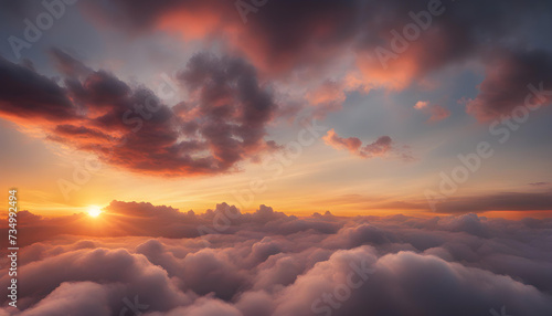 sunset in the clouds © iqra
