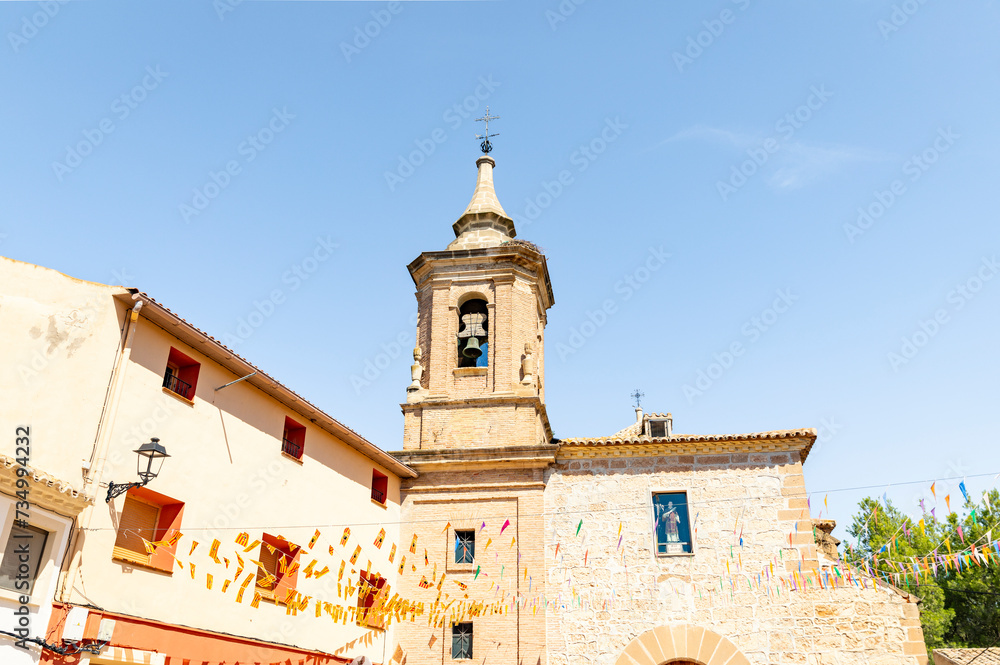 Church of San Lorenzo Martir in Alborge, province of Zaragoza, Aragon, Spain