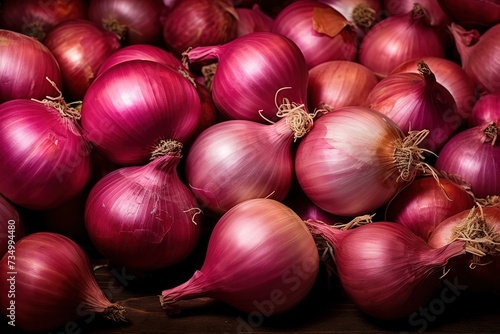 red onion background, create a poster for your agricultural products