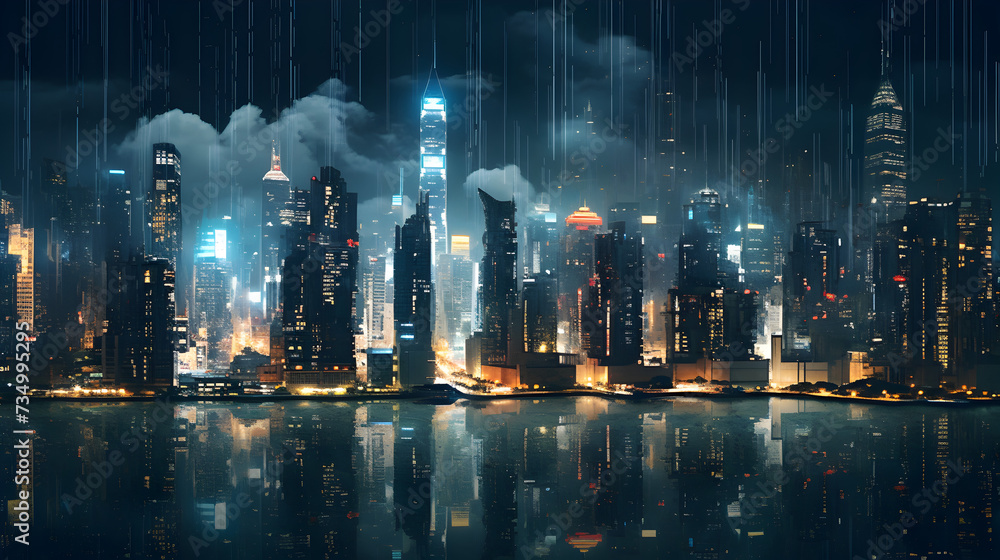 Urban night rain city,,
A cityscape with the word city on the bottom