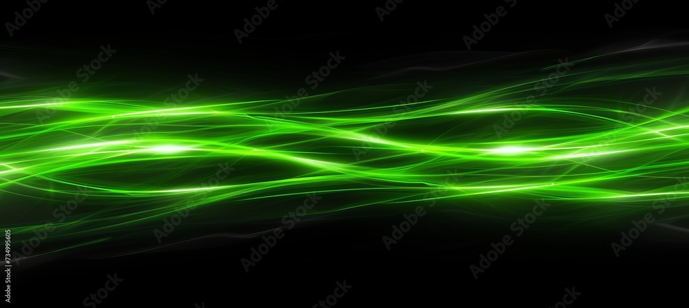 Abstract green and black flowing waves design backgroundmodern digital art conceptual illustration Abstract green and black flowing waves design backgroundmodern digital art conceptual illustration