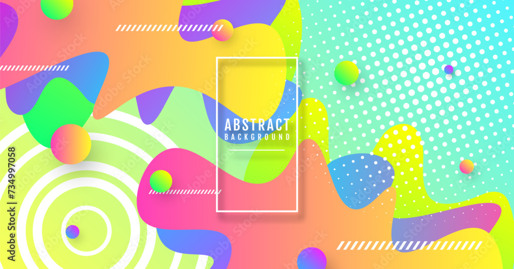 3D colorful geometric abstract background overlap layer on bright space with waves shape decoration. Modern graphic design element cutout style concept for web, poster, flyer, card, or brochure cover