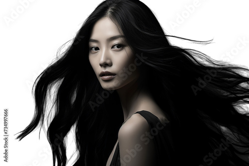 A kikusuke koh asian model for asian model, Isolated on transparent PNG background, Generative ai