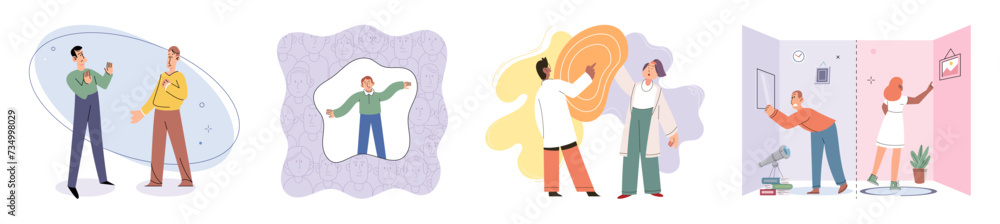 Social relationship vector illustration. The social relationship metaphor illustrates interconnectedness humanity Multiethnic communities embrace diversity and promote inclusivity Companionship Social relationship vector illustration. The social relationship metaphor illustrates interconnectedness humanity Multiethnic communities embrace diversity and promote inclusivity Companionship