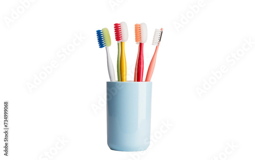 Countertop Toothbrush Stand Isolated on Transparent Background PNG.
