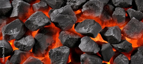 Dynamic burning coals, intense abstract background for captivating design projects.