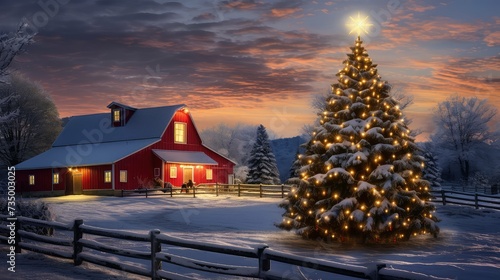 holiday merry christmas farm